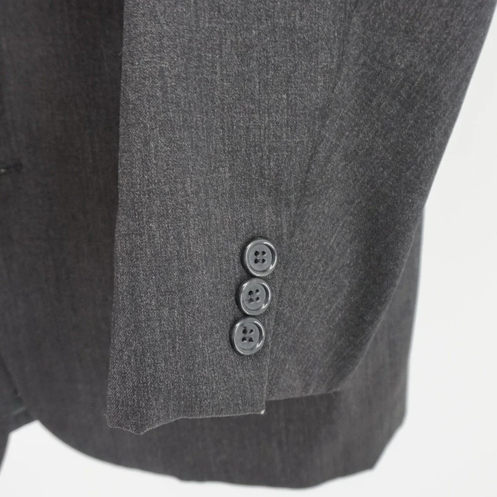 Brandini Mens Charcoal Gray 38R 2 Button Blazer Suit Jacket‎ Robinsons May 0778